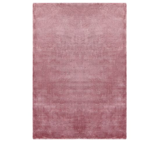 Tapis En Viscose Rose 160 X 230 Cm Gesi Ii