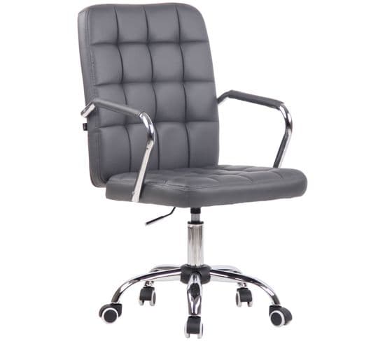 Fauteuil De Bureau Terni Gris/similicuir