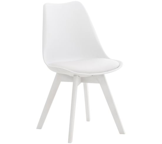 Chaise De Salle À Manger / Cuisine Linares Blanc / Blanc/plastique