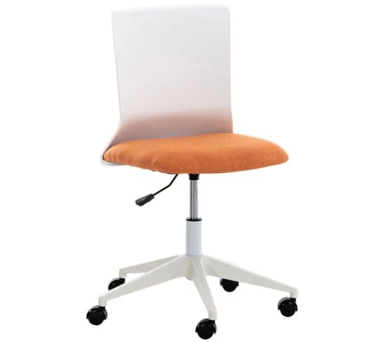 Chaise De Bureau Originale Apolda Orange/tissu