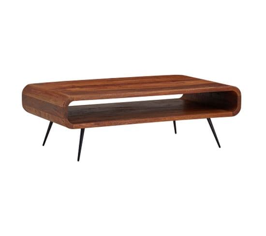 Table Basse De Salon Bois Massif 90x55x30 cm Table Moderne Avec Rangement