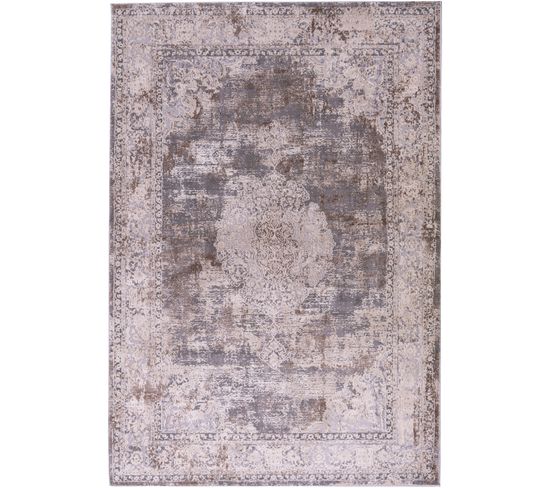 Signature - Tapis Abstrait Kilim Beige 160 X 230 Cm