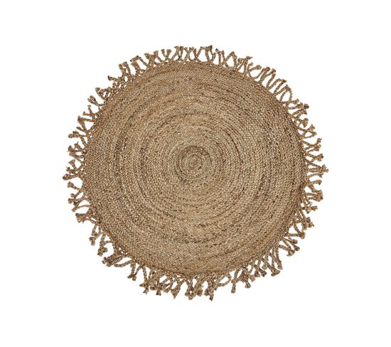 Tapis Rond En Jute D 120 Cm Beige Zonguldak