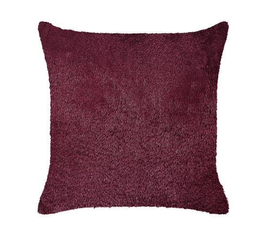 Coussin Rouge Bordeaux Pilea 45 X 45 Cm