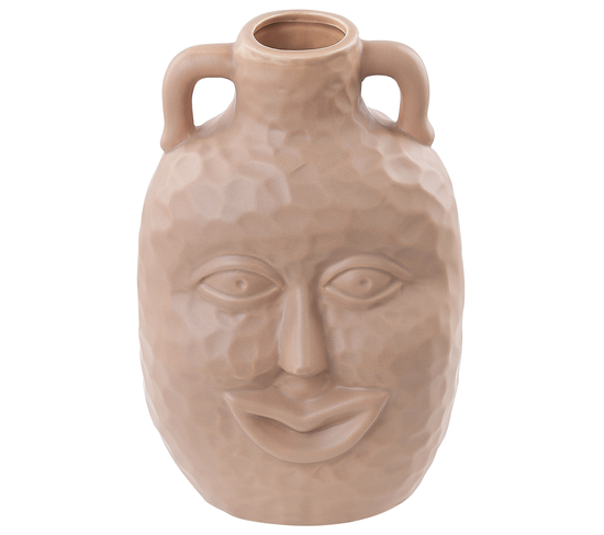 Porcelaine Vase à Fleurs 26 Cm Beige Veria