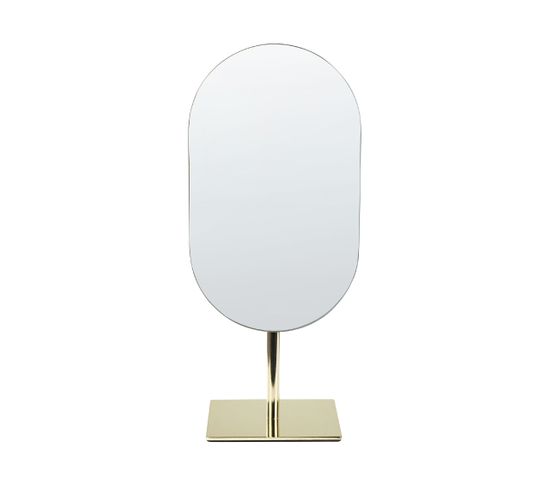 Miroir De Maquillage 21 X 43 Cm Doré Cantal