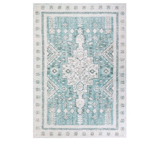 Tapis En Coton Vert Menthe 160 X 230 Cm Fulla