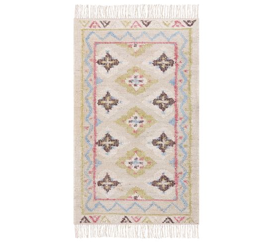 Tapis En Jute Multicolore 80 X 150 Cm Terkos