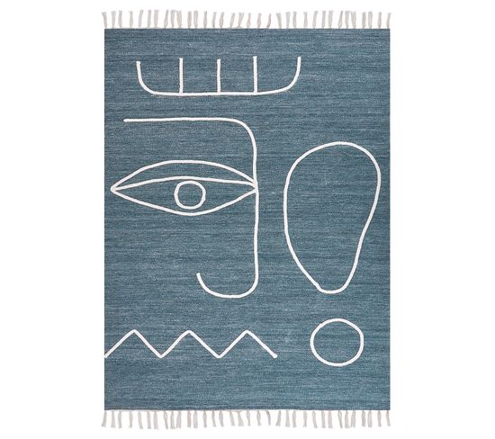 Tapis D'extérieur Bleu 140 X 200 Cm Yavu