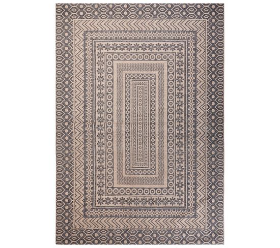 Tapis En Jute Beige Et Gris 160 X 230 Cm Baglar