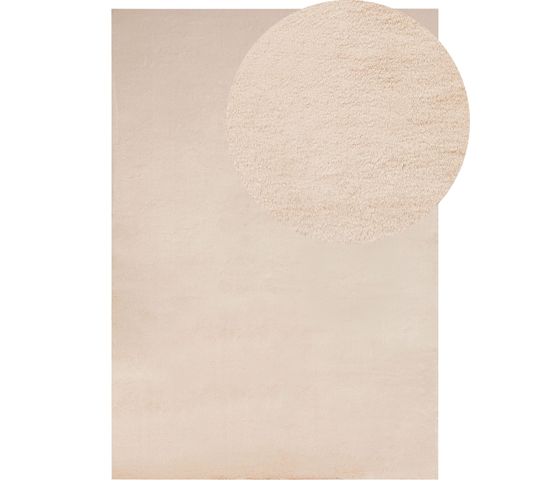 Tapis En Fausse Fourrure De Lapin Beige 160 X 230 Cm Mirpur