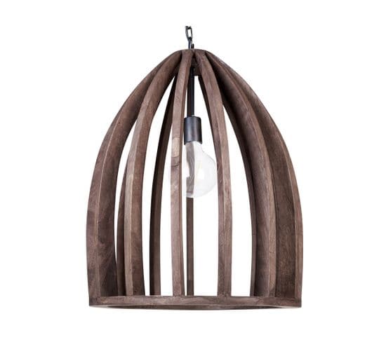 Lampe Suspendue En Bois De Manguier Foncé Manair