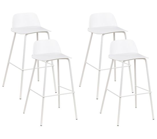 Tabouret De Bar Blanc Mora