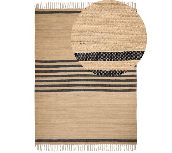 Tapis En Jute Beige 160 X 230 Cm Ericek