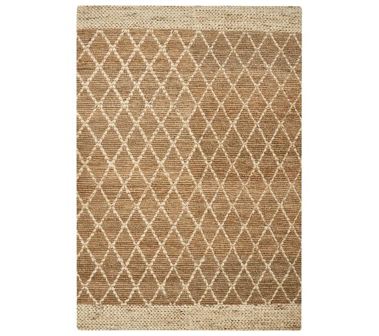 Tapis En Jute Beige 160 X 230 Cm Zorava