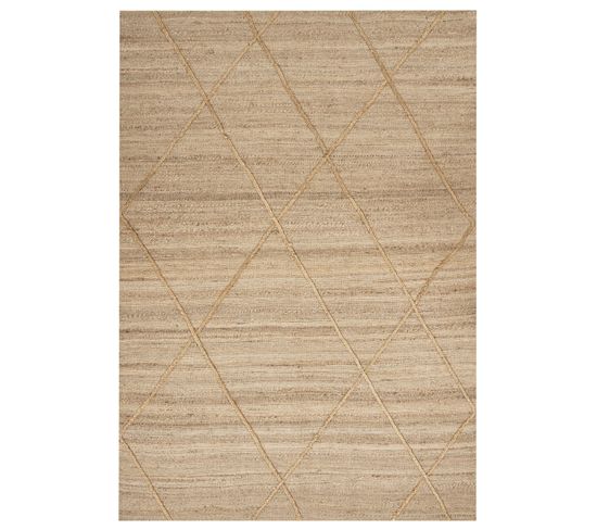 Tapis En Jute Beige 160 X 230 Cm Yuvacik