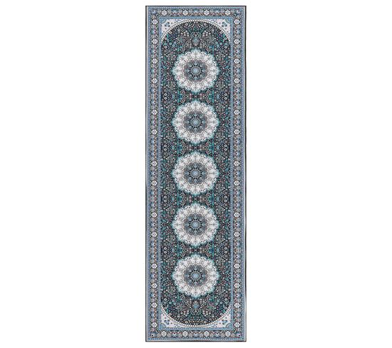 Tapis Bleu 60 X 200 Cm Gediz