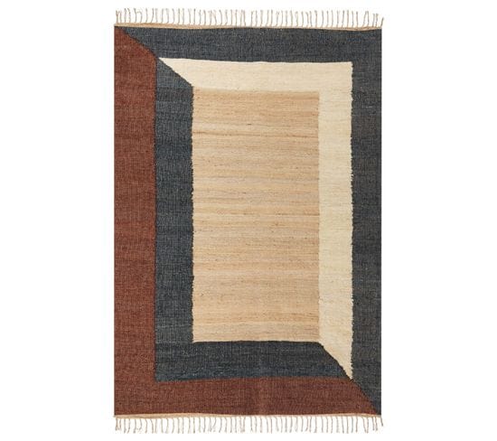 Tapis En Jute Multicolore 160 X 230 Cm Ortakoy