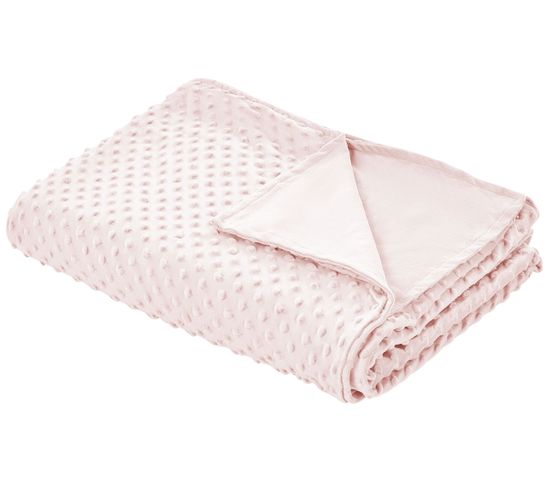 Housse De Couverture Lestée 135 X 200 Cm Rose Callisto