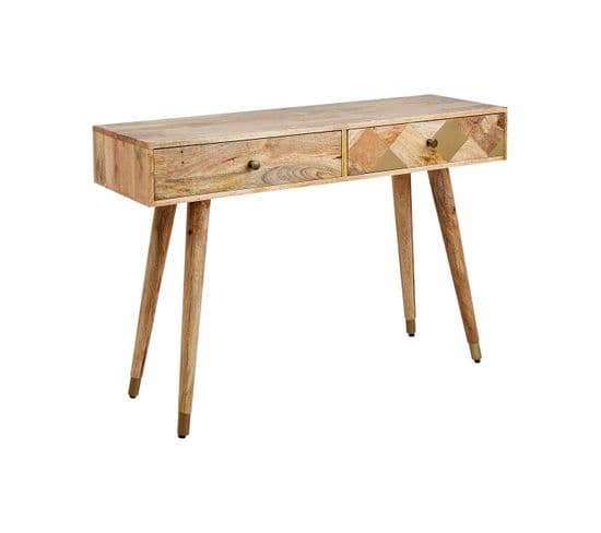 Console En Bois De Manguier Clair Glentana