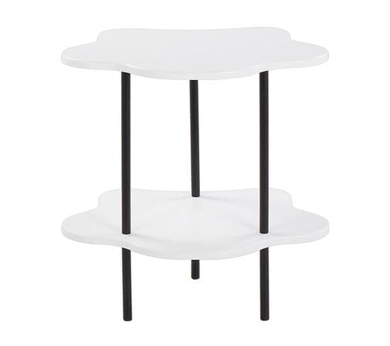 Table D'appoint Blanc Et Noir Cloud