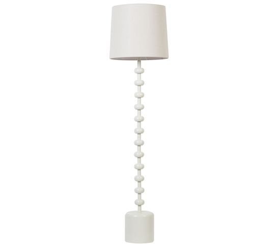 Lampadaire En Métal Blanc 160 Cm Krios