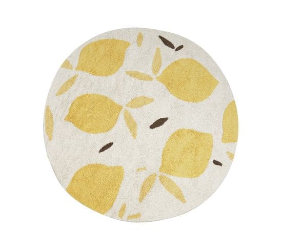 Tapis De Sol Ø 140 Cm Beige Mawand