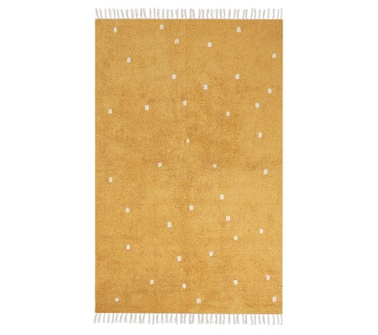 Tapis 140 X 200 Cm En Coton Moutarde Astaf