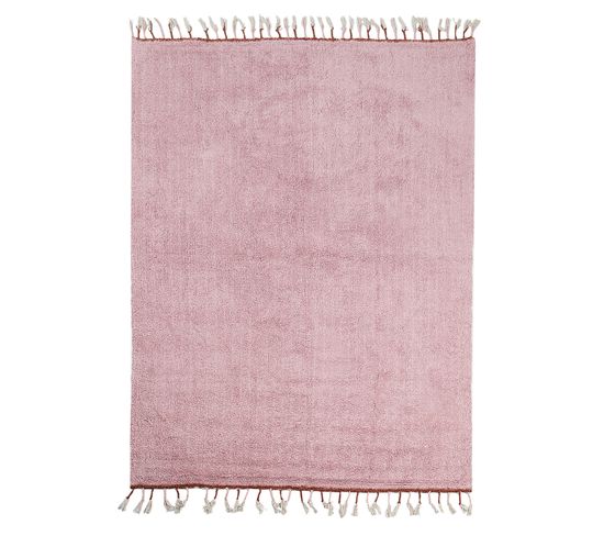 Tapis En Coton 140 X 200 Cm Rose Caparli