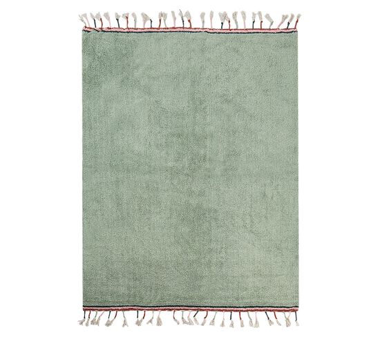 Tapis En Coton 140 X 200 Cm Vert Caparli