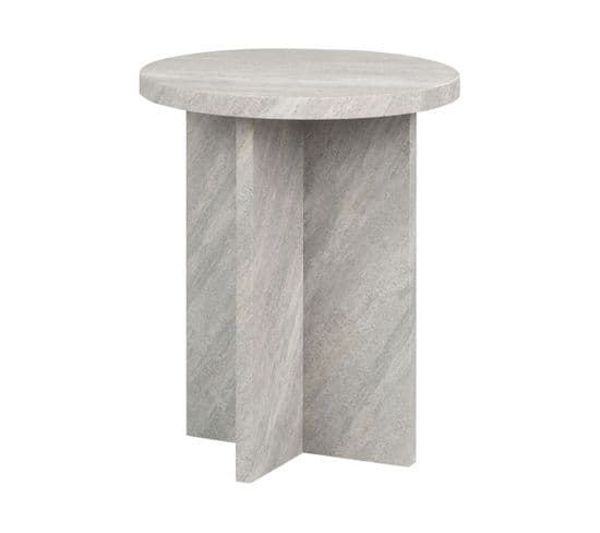 Table D'appoint Effet Pierre Gris Stanton