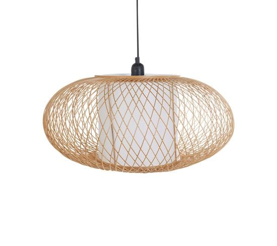 Lampe Suspendue En Bambou Naturel Limbang