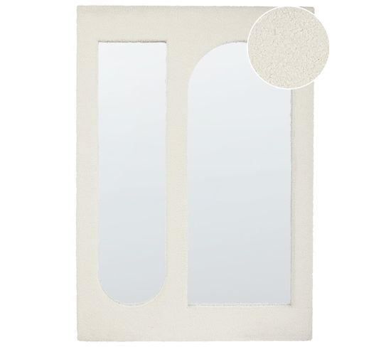 Bouclé Miroir 100 Cm Blanc Cassé Marcigny