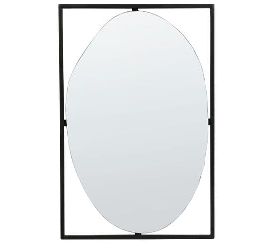 Miroir 60 Cm Noir Nibelle