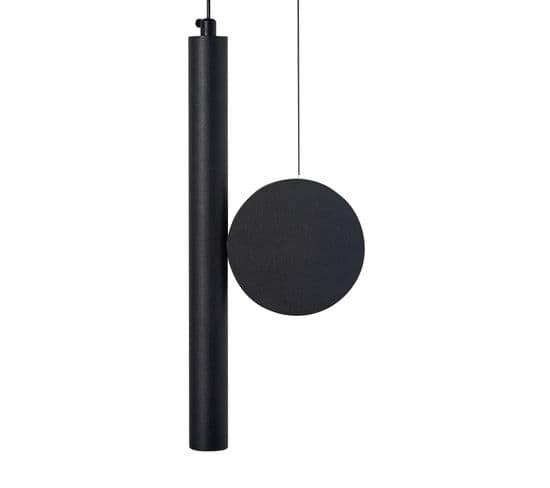 Lampe Suspendue LED En Métal Noir Damas