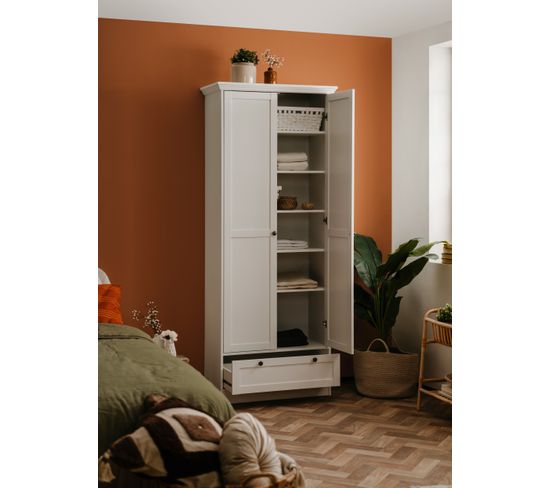 Armoire bonnetière VERRA Blanche