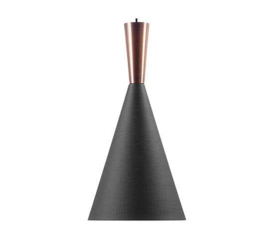 Lampe Suspension Noire Et Cuivrée Tagus