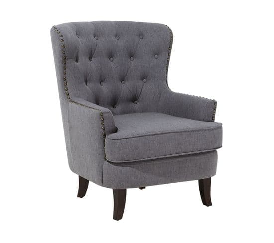 Fauteuil Gris Foncé Viborg