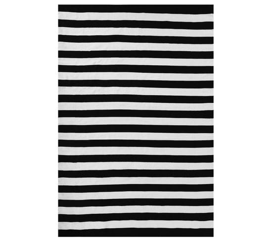 Tapis Noir Et Blanc 140 X 200 Cm Tavas