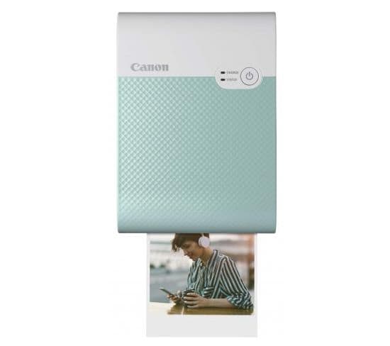 Imprimante photo couleur portable sans fil Canon SELPHY SQUARE QX10, vert menthe