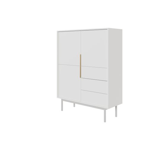 Buffet Viva 104x39x140 Cm Blanc