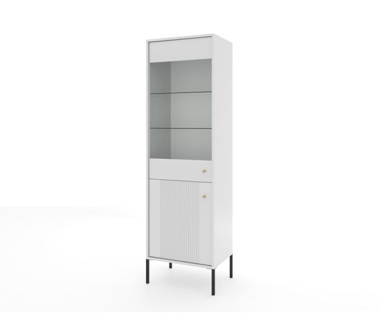 Vitrine Iseo 54x39x180 Cm Blanc