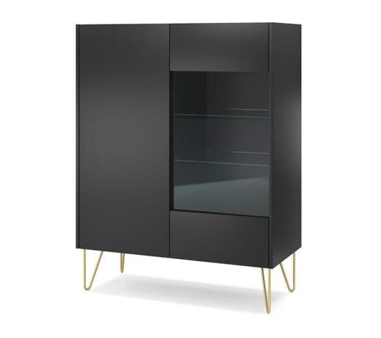 Vitrine Harmony 97x37x122 Cm Noir