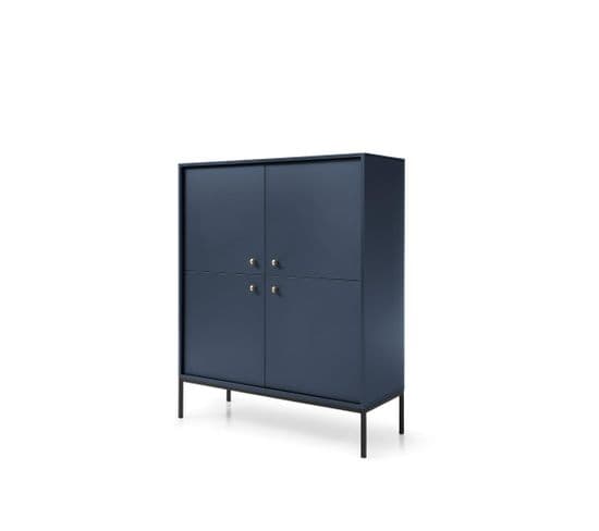 Buffet Mono 103x39x125 Cm Bleu