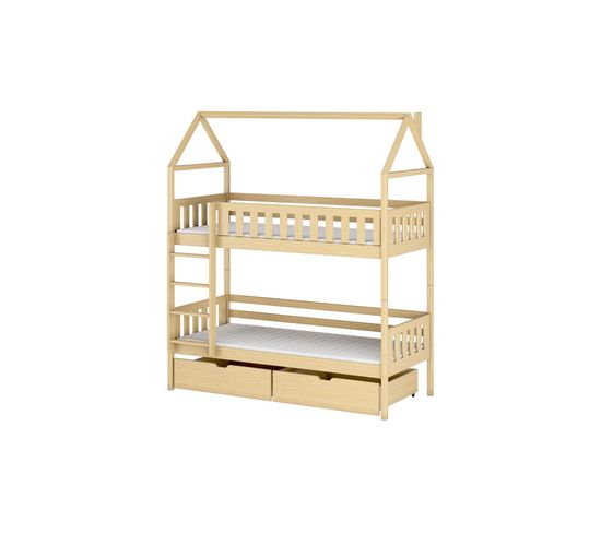 Lit Cabane Gaja 90x190 Cm Beige