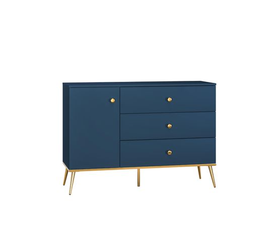 Buffet Marine 120x40x85 Cm Bleu