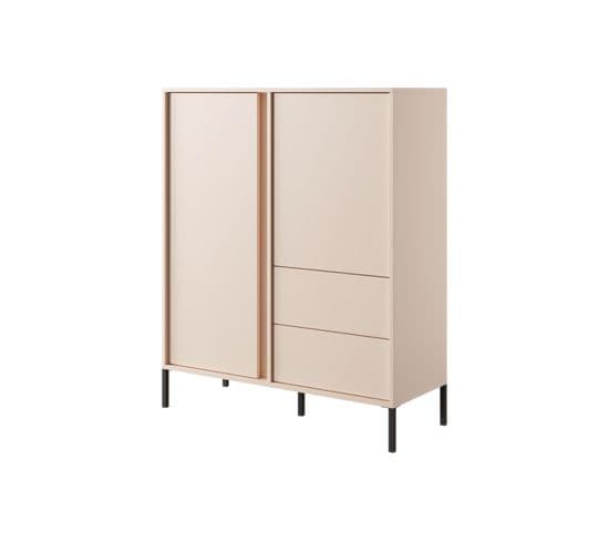 Buffet Dast 104x40x124 Cm Beige