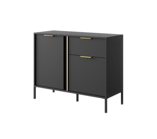 Buffet Lars 104x40x82 Cm Noir