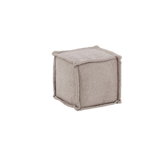 Pouf Castine 40x40x38 Cm Grisclair