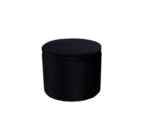 Pouf Dunken 51x51x43 Cm Noir